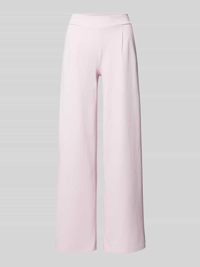 Ichi Wide leg stoffen broek met bandplooien model 'KATE Long'
