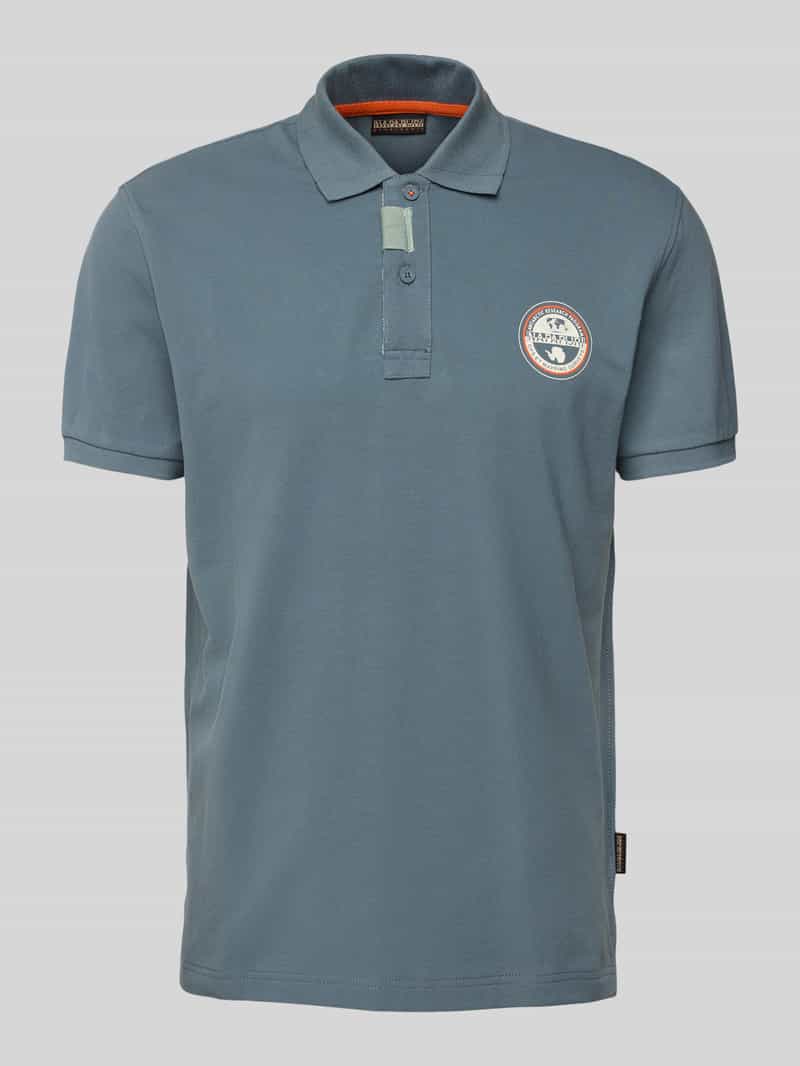Napapijri Regular fit poloshirt met labelstitching model 'CLANIS'
