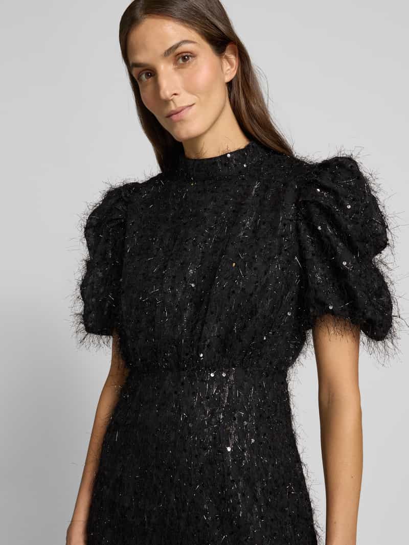 YAS Cocktailjurk met opstaande kraag model 'ILZA'