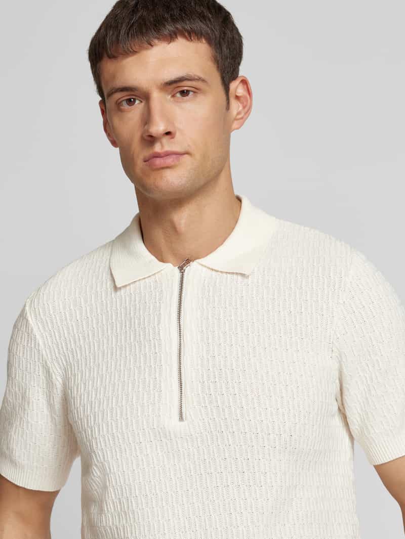 casual friday Poloshirt met korte ritssluiting model 'JOE'