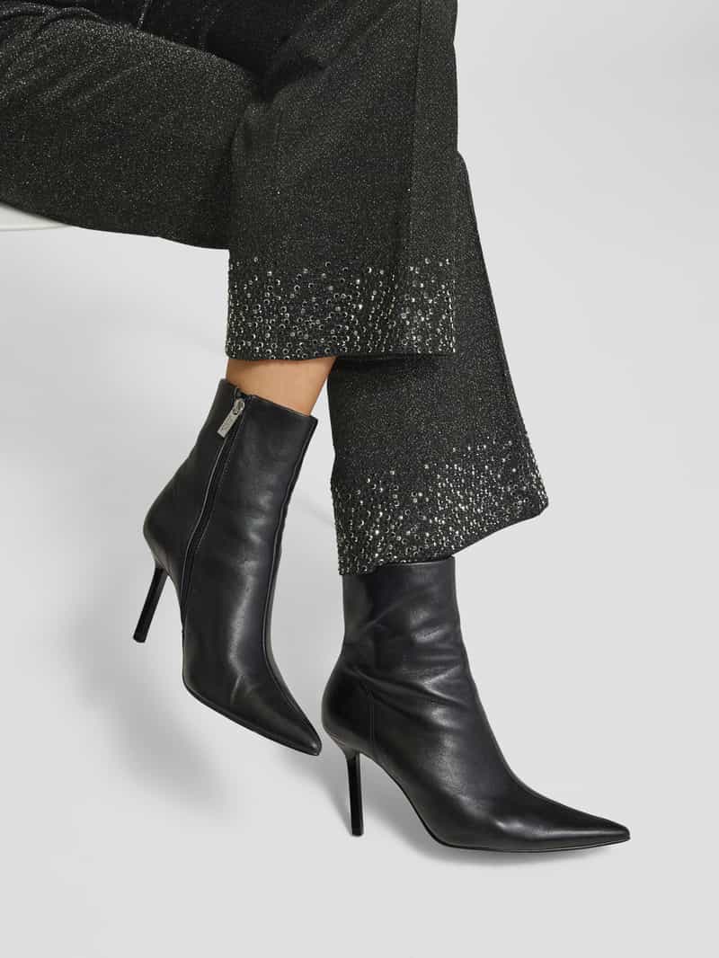 CAMBIO Flared stoffen broek met persplooien model 'FRANCOISE'