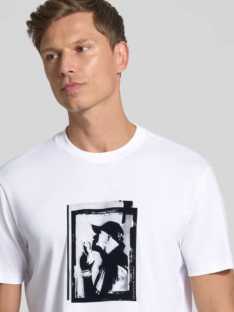 Armani Exchange T-shirt met motiefprint