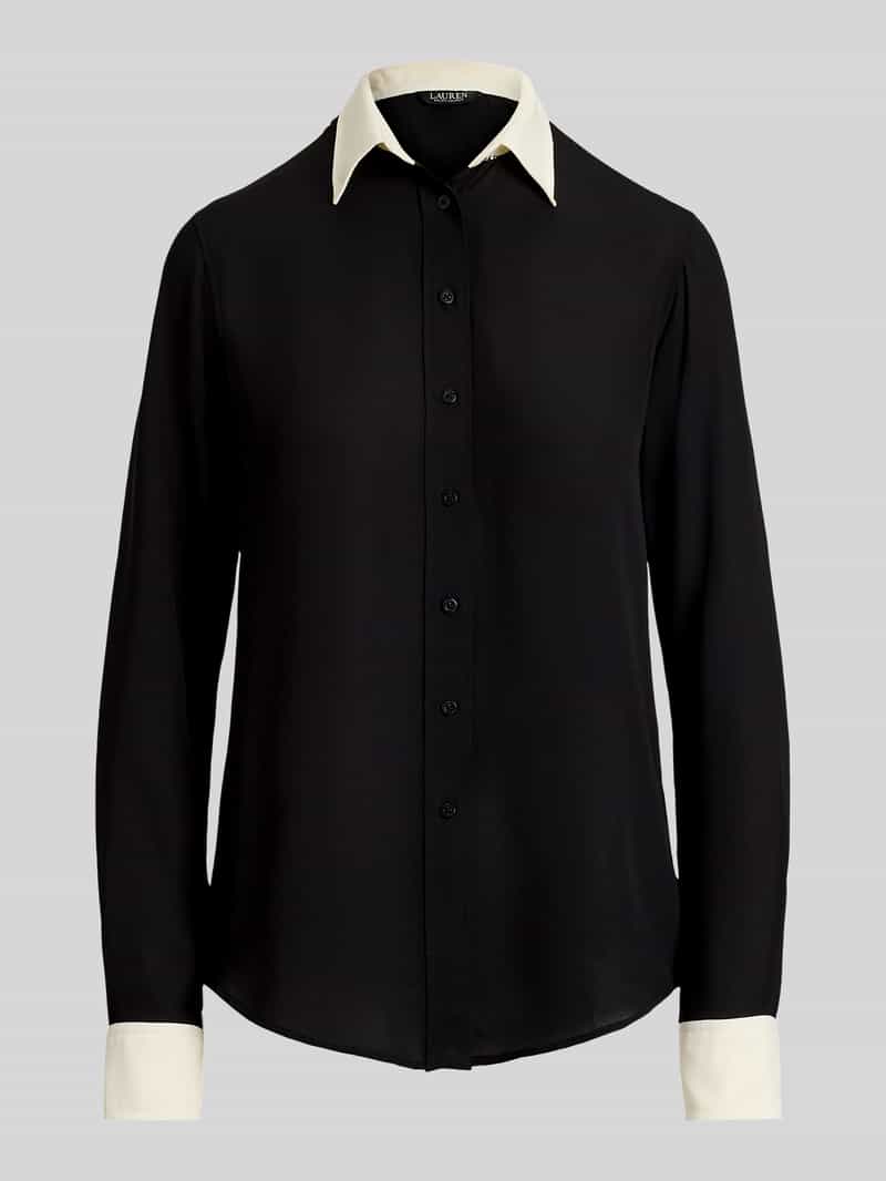 Lauren Ralph Lauren Regular fit blouse met lange mouwen met overhemdkraag model 'JAMELKO'