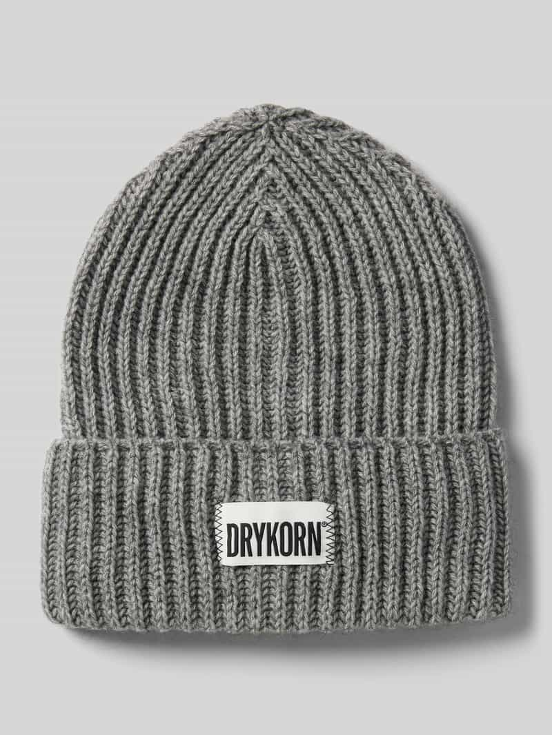 Drykorn Beanie met labelpatch, model 'SEANIA'