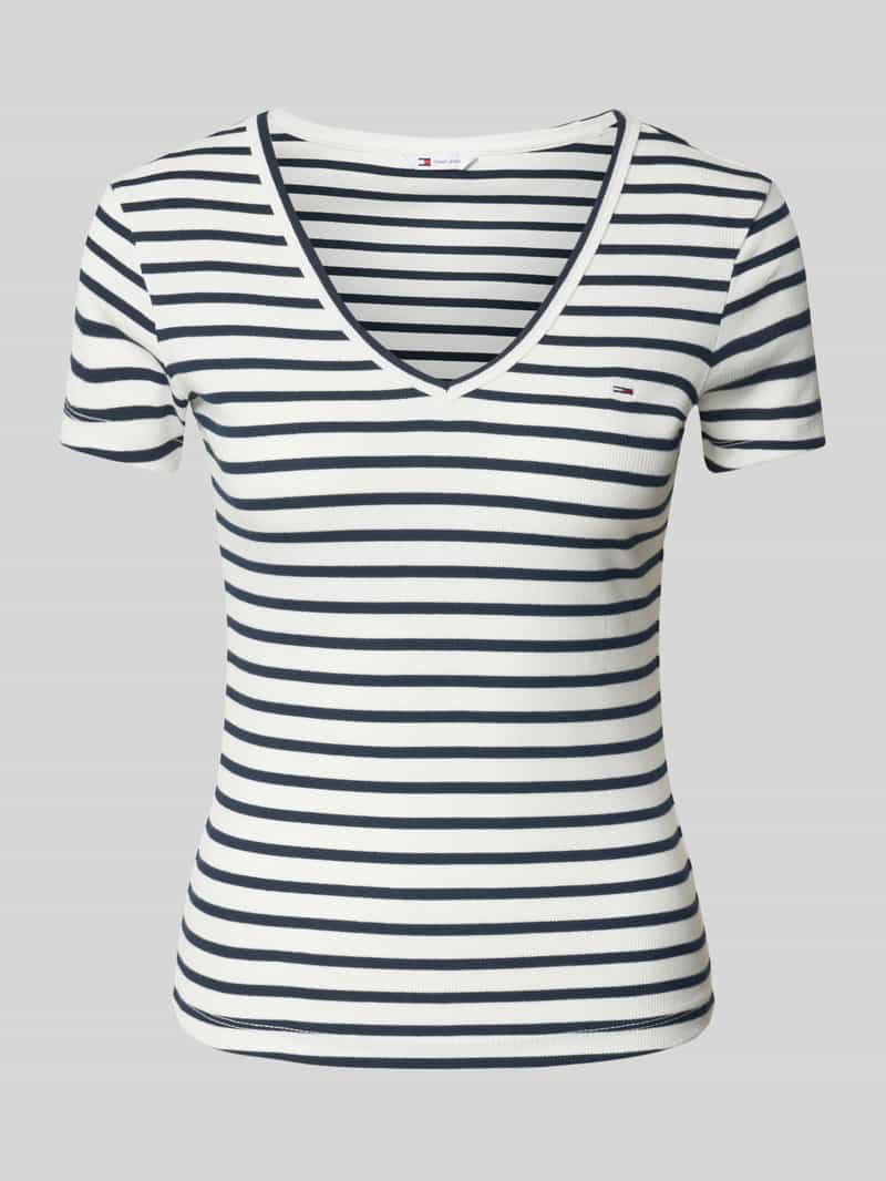 Tommy Jeans T-shirt met labelstitching