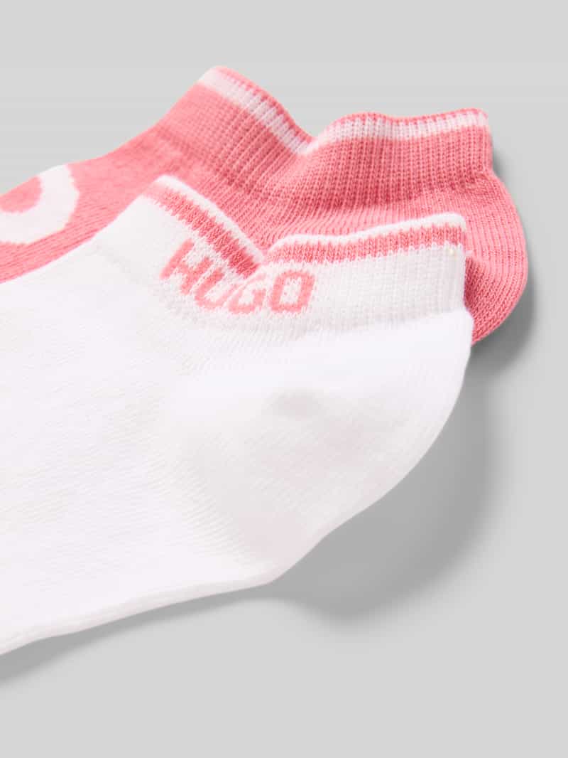 HUGO Sneakersokken in een set van 2 paar met logodetails