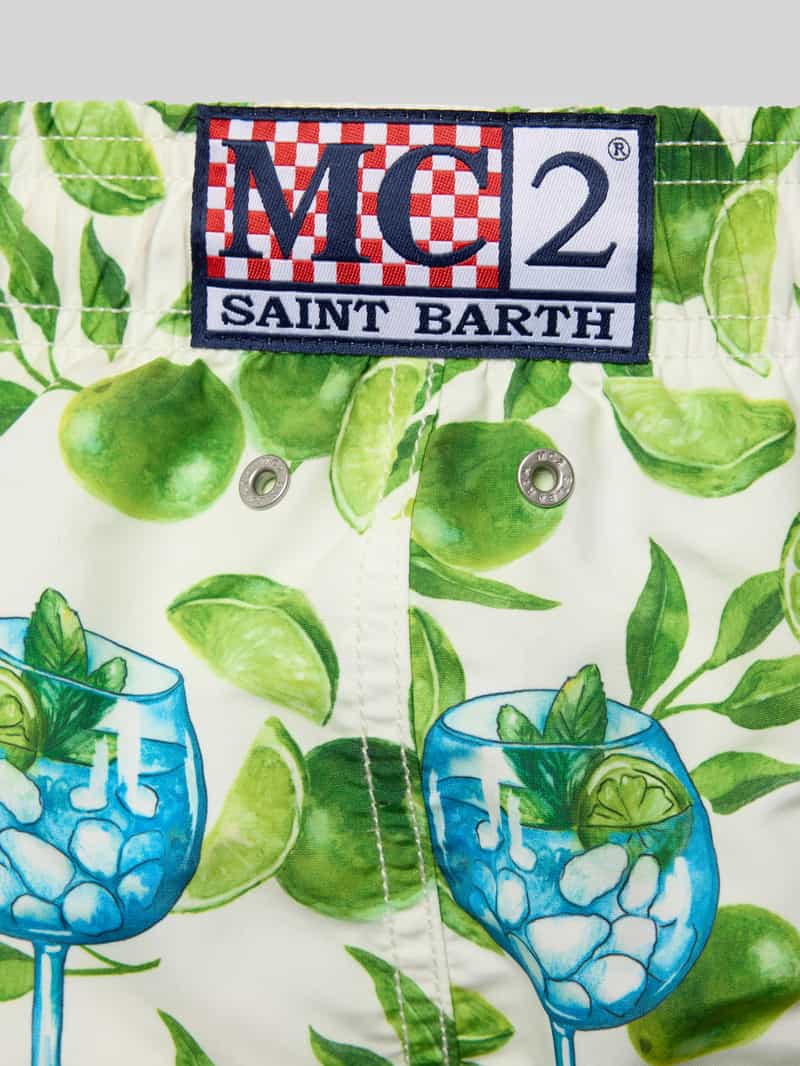 MC2 Saint Barth Relaxed fit zwembroek met steekzakken model 'GUSTAVIA'