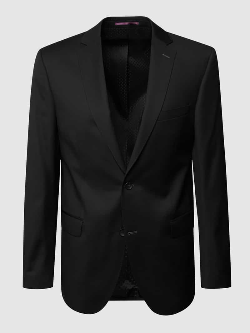 Modern fit colbert met 2 knopen van scheerwol
