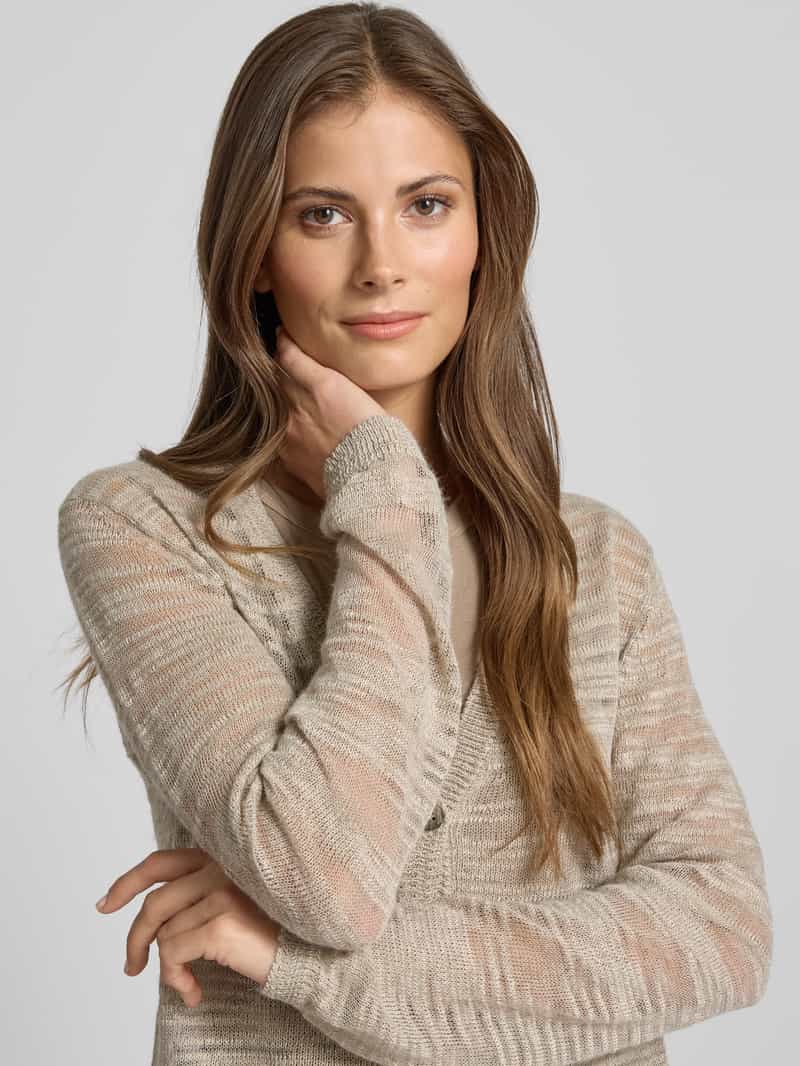 Stefanel Gebreid jack met V-hals model 'LINO'