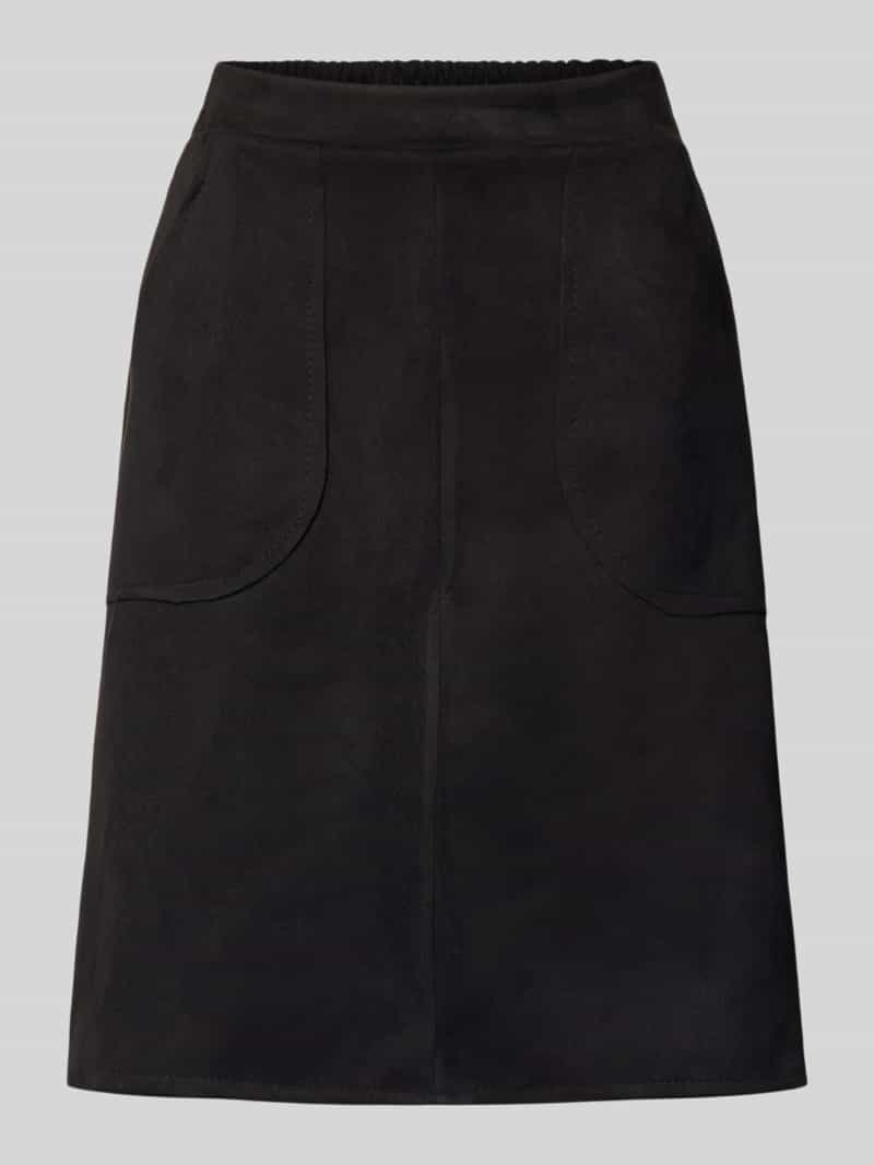 ZABAIONE minirok in leerlook model 'Ha44rperr'