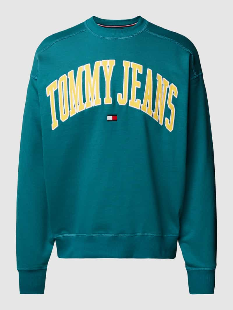 Tommy Jeans Boxy fit sweatshirt met labelstitching