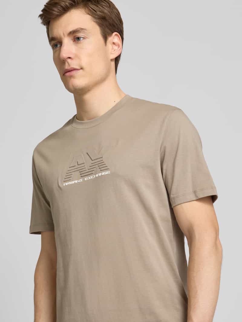 Armani Exchange T-shirt met labelprint