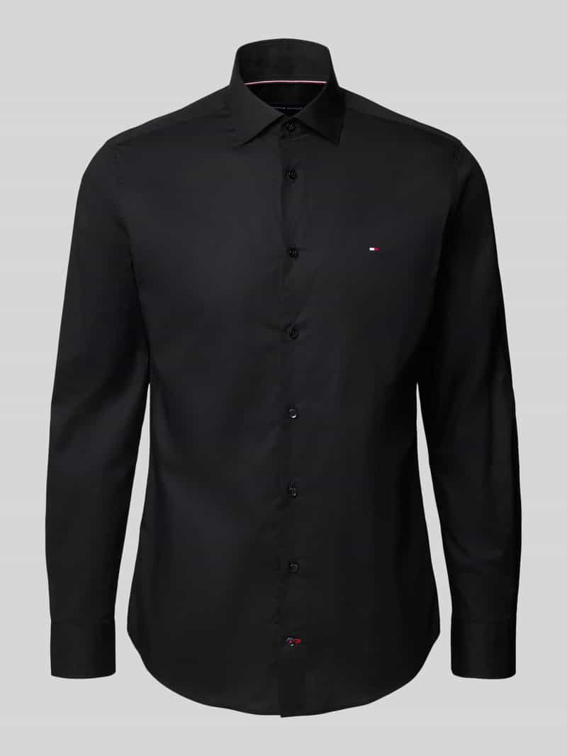 Tommy Hilfiger Tailored Slim fit zakelijk overhemd van katoenmix
