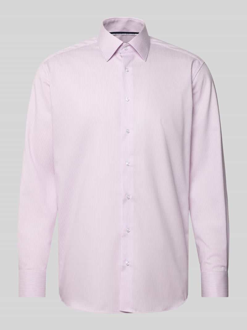 Eterna Modern fit zakelijk overhemd van katoen met kentkraag