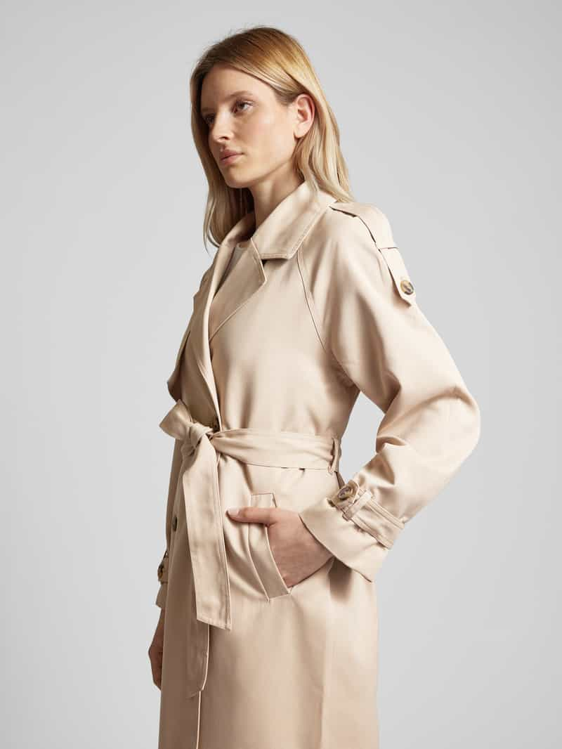 FREE QUENT Trenchcoat met strikceintuur model 'Ottie'