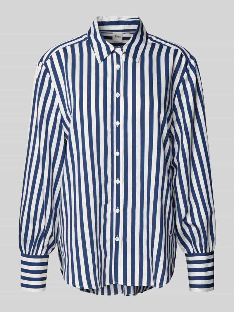 BRAX Regular fit overhemdblouse met sportmanchetten model 'Vic'