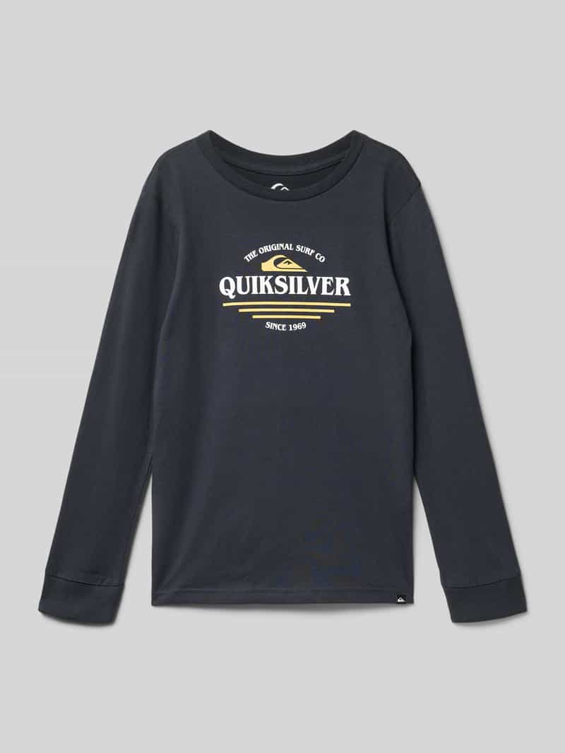 Quiksilver Shirt met lange mouwen en labelprint