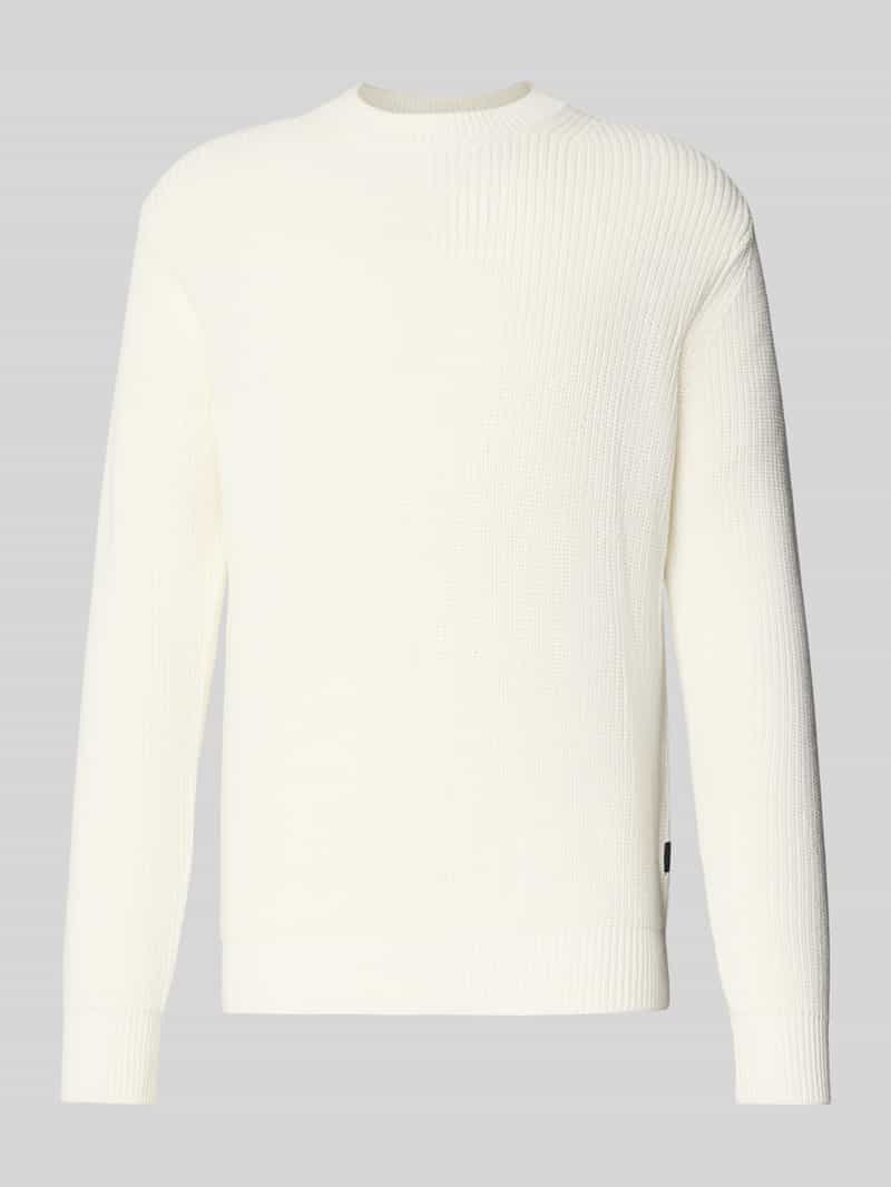 Replay Gebreide pullover met ribboorden
