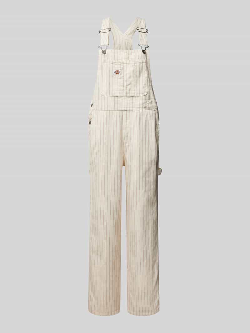 Dickies Straight leg tuinbroek met labelpatch model 'SERVICE BIB'