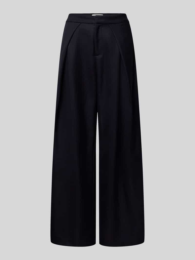 LOLLYS LAUNDRY Wide fit stoffen broek met bandplooien model 'Zola'