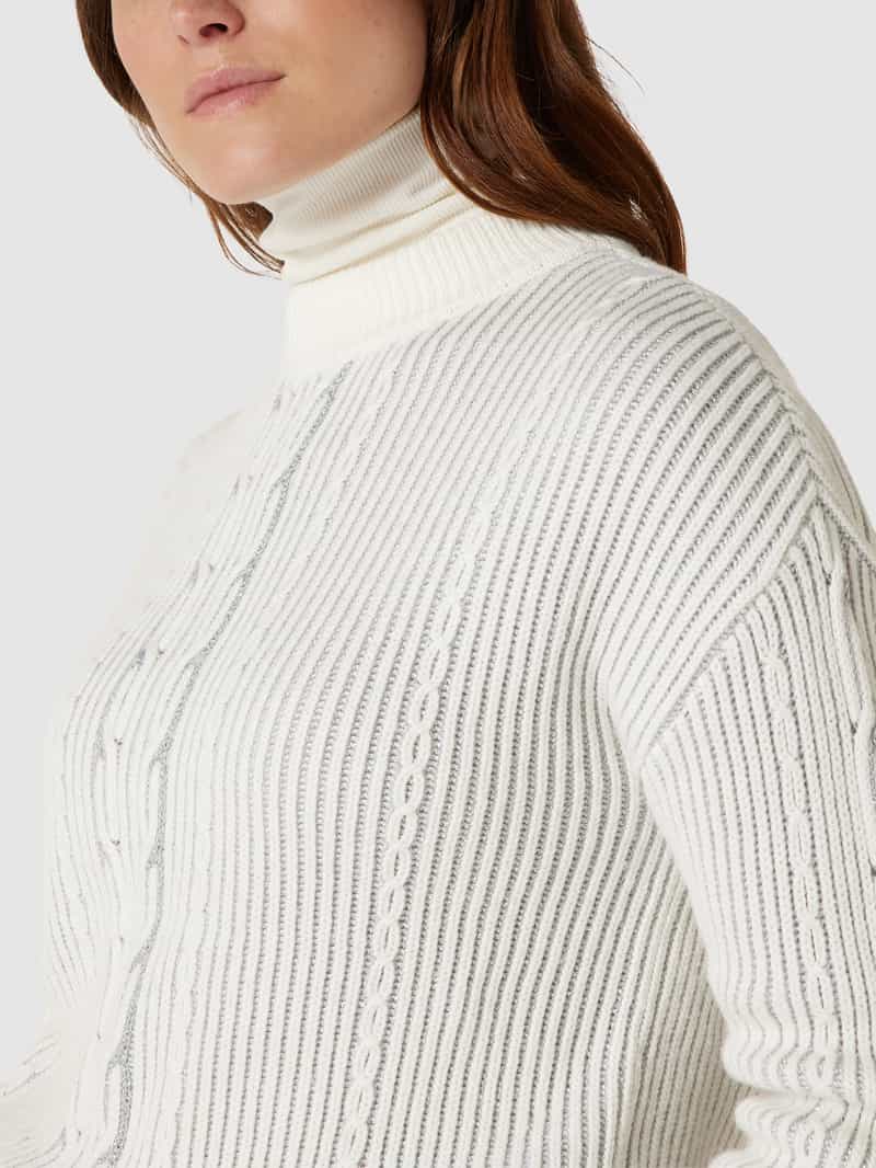 comma Casual Identity Gebreide pullover met effectgaren