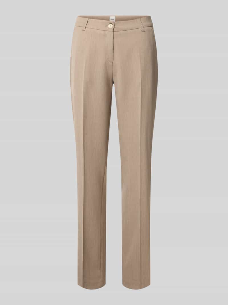 BRAX Straight fit stoffen broek met schapenwol model 'Maron'