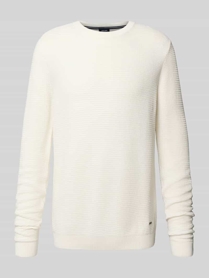 JOOP! Collection Gebreide pullover met ronde hals