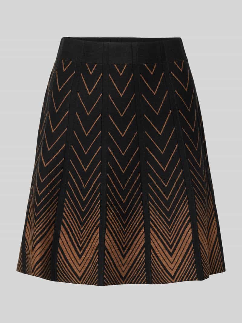 Apricot Minirok van viscosemix met elastische band