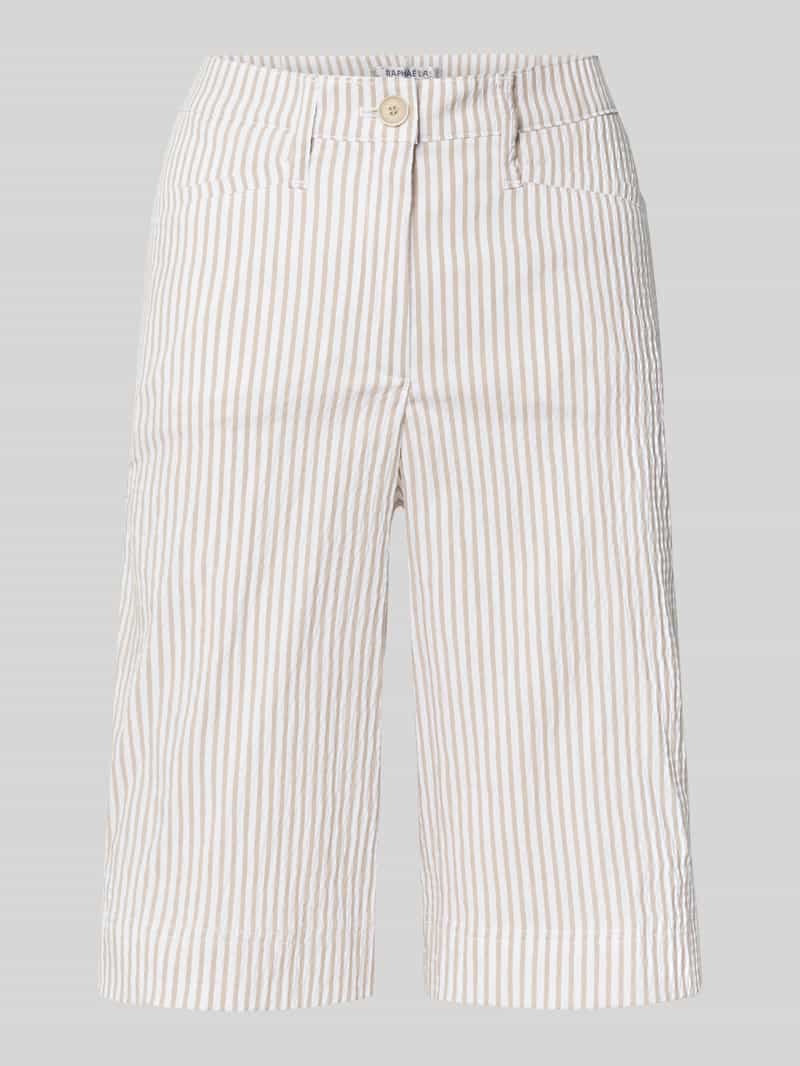 Raphaela By Brax Super slim fit bermuda met steekzakken model 'Lorella'