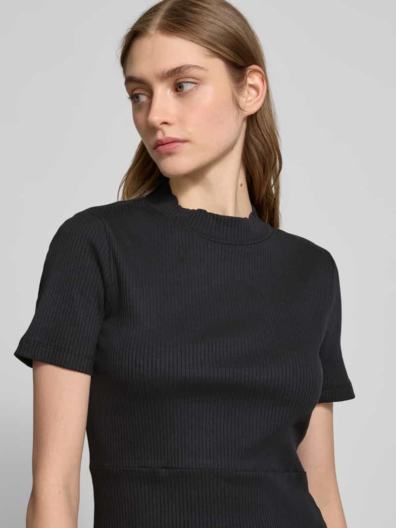 Noisy May T-shirtjurk in riblook model 'ELINOR'