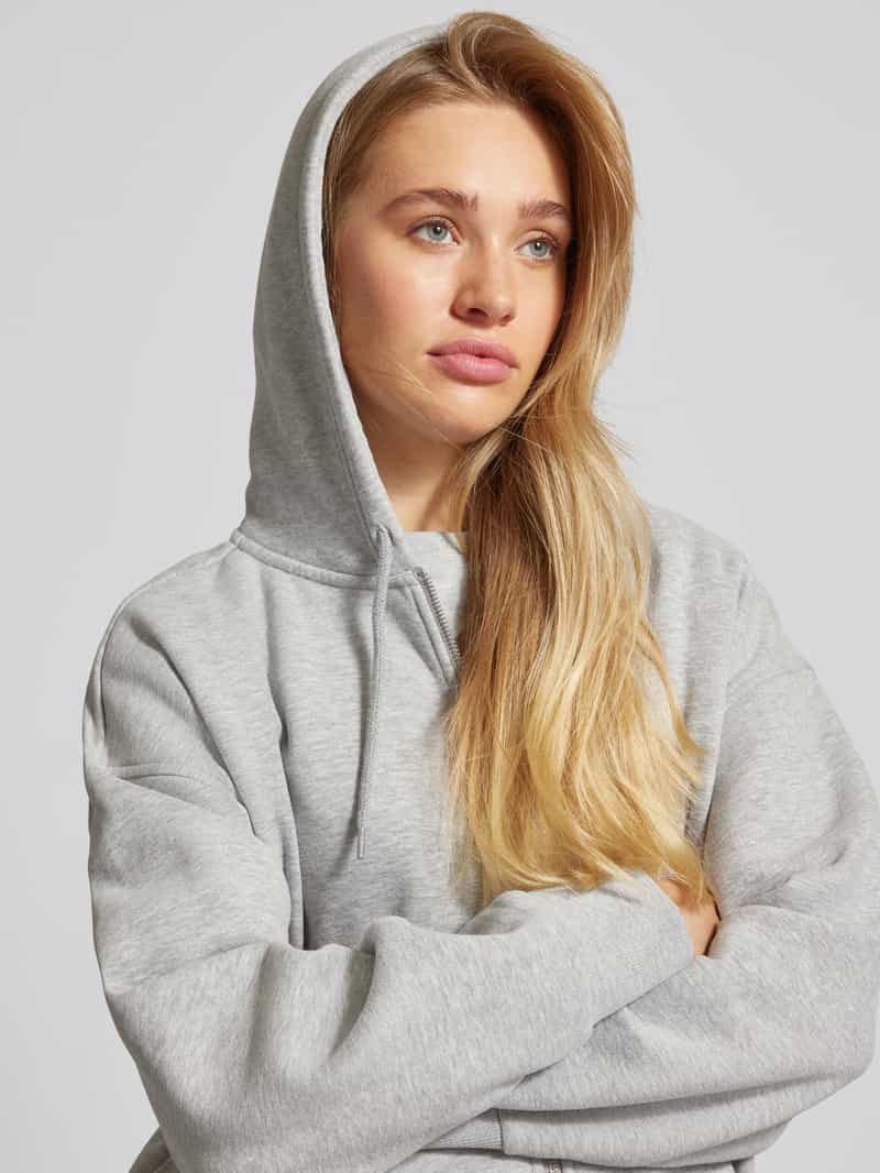 Review Oversized sweatjack met steekzakken opzij
