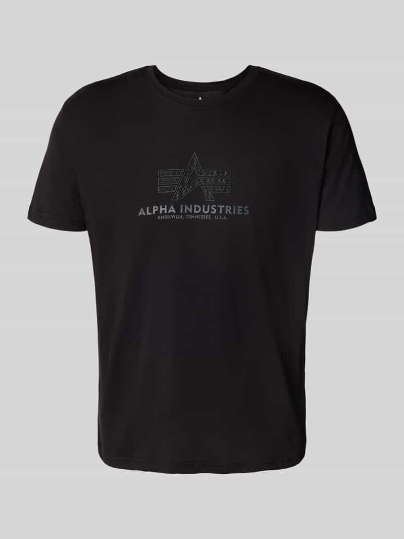 alpha industries T-shirt met labelprint