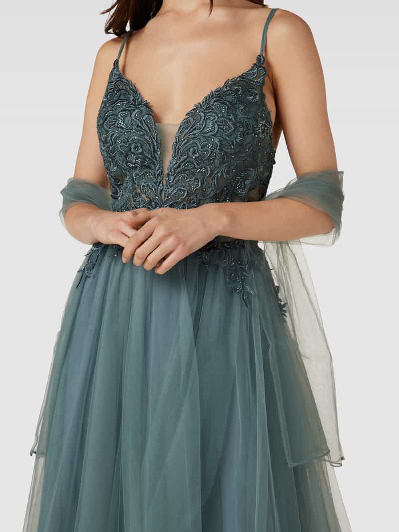 Mascara Avondjurk met siergarnering