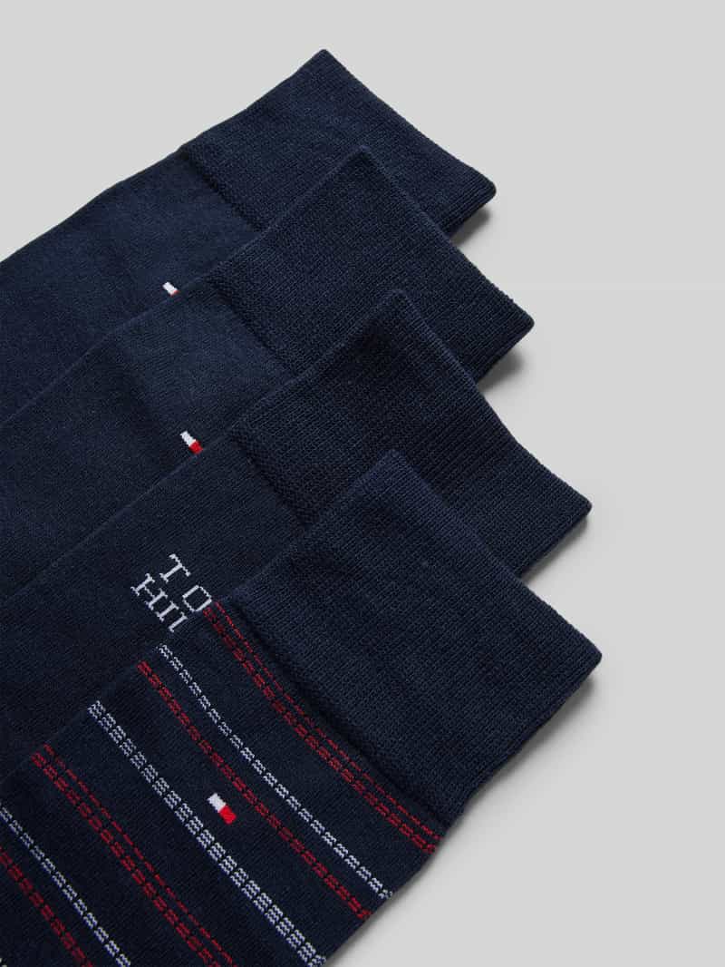 Tommy Hilfiger Sokken met labeldetails in een set van 4 paar