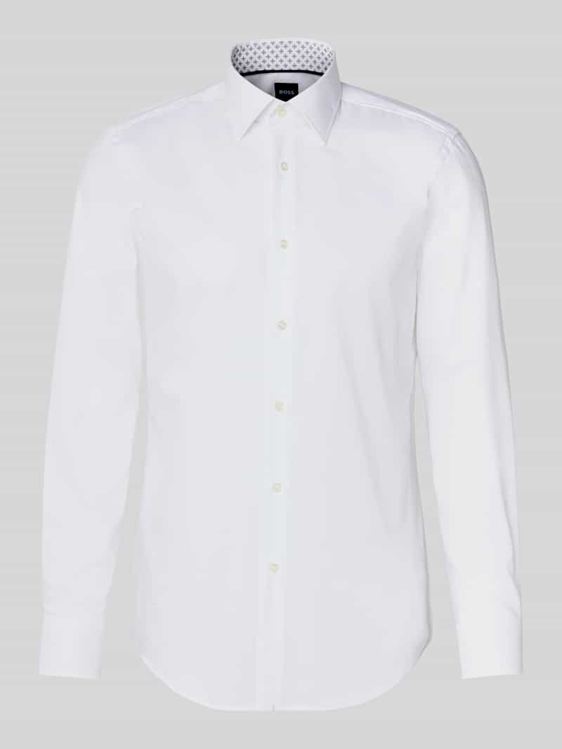 Boss Slim fit zakelijk overhemd met extra lange mouwen model 'HANK'