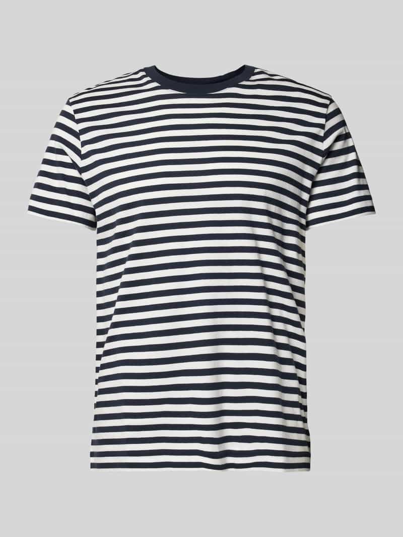 Marc O'Polo Regular fit T-shirt van puur katoen met streeppatroon