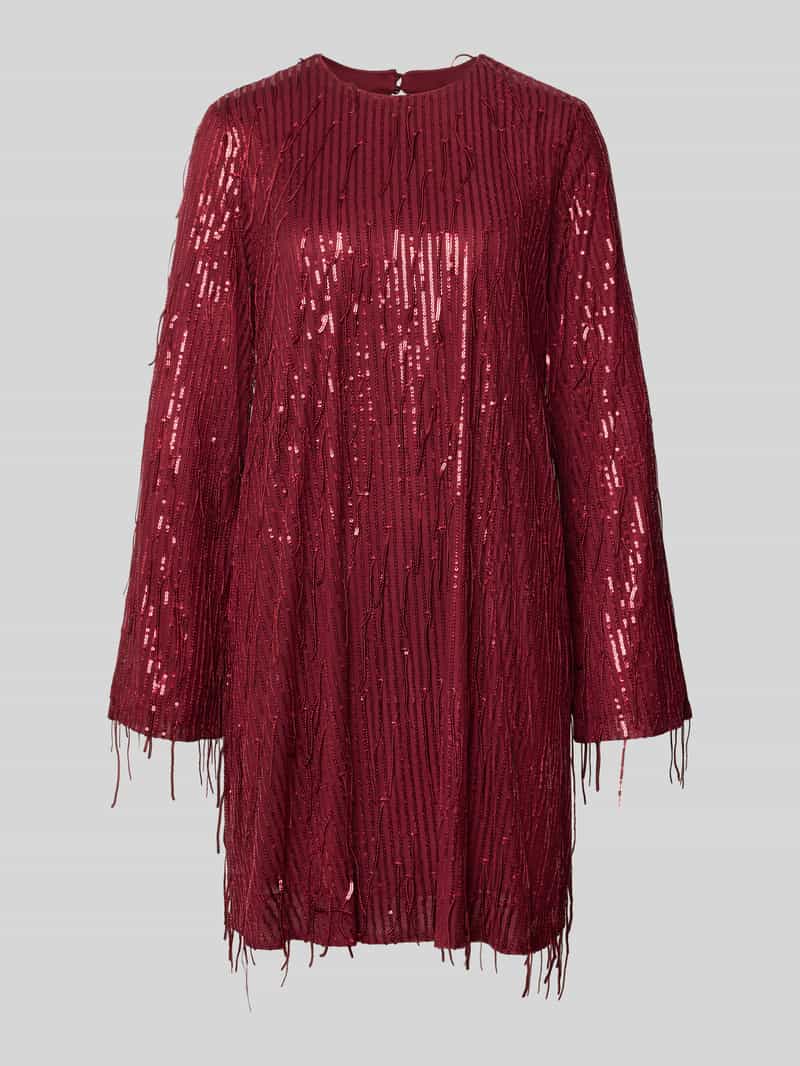 YAS Relaxed fit mini-jurk met ronde hals model 'Lantra'