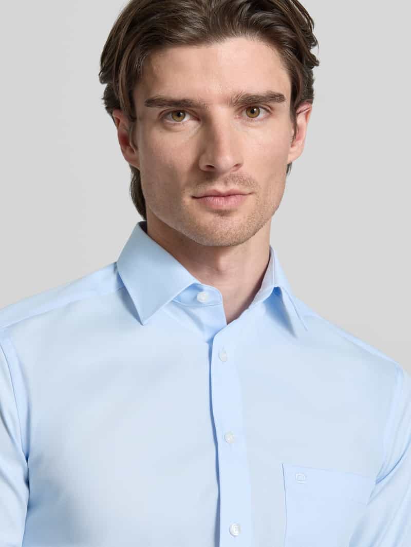 Olymp MODERN fit zakelijk hemd met knoopsluiting blauw, foto 4
