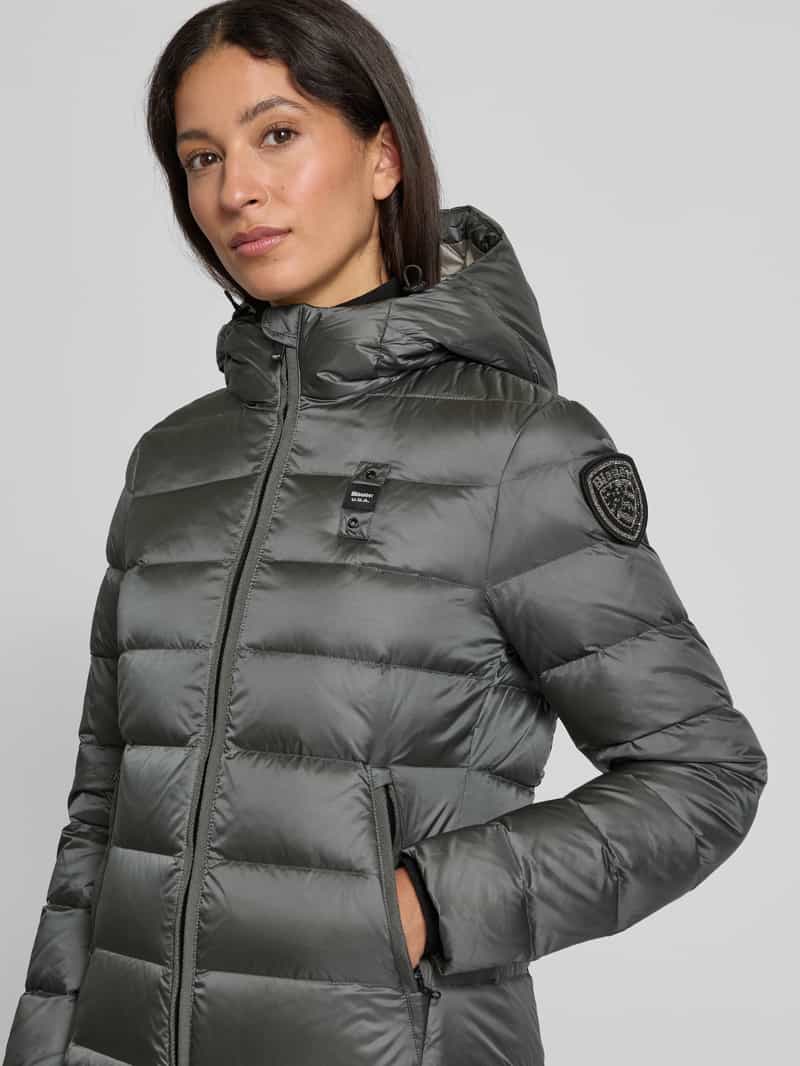 Blauer Usa Lange donsjas met capuchon model 'AGNES'