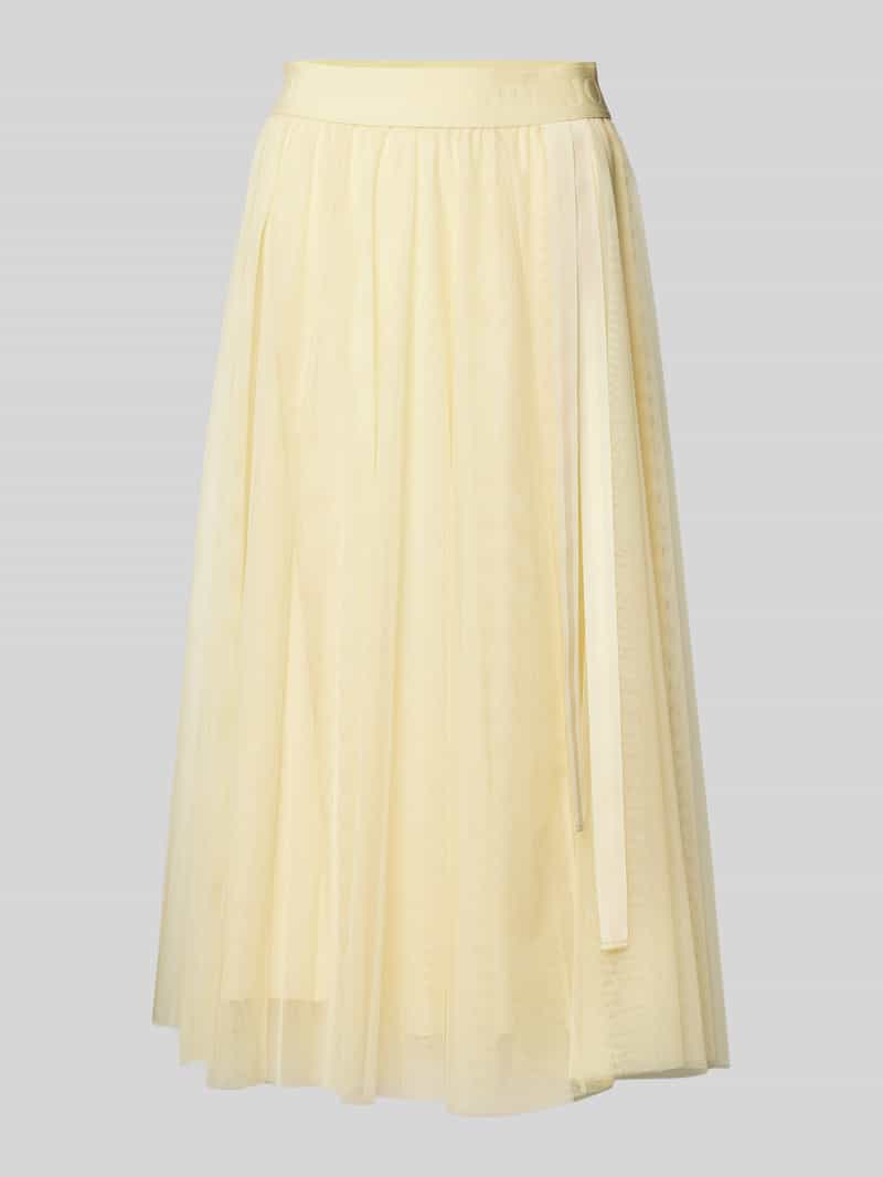 Joop! Midirok met elastische band met label model 'Fridi'