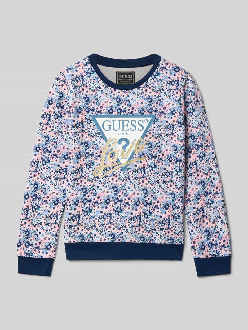 Guess Sweatshirt van puur katoen met logoprint model 'Active'