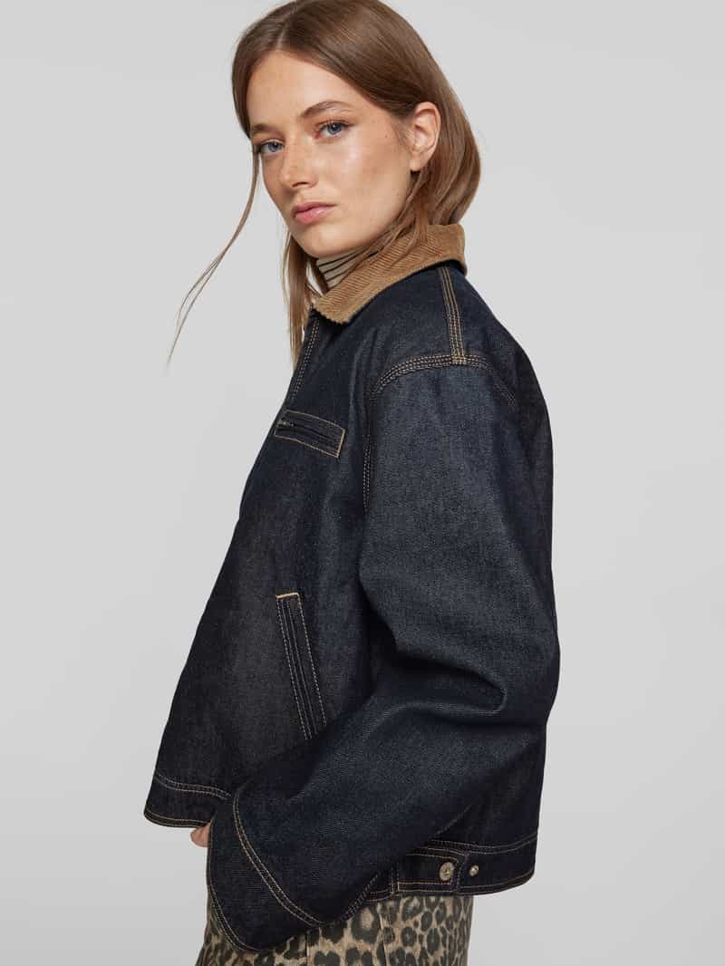 Jake*s Casual Oversized jeansjack van puur katoen