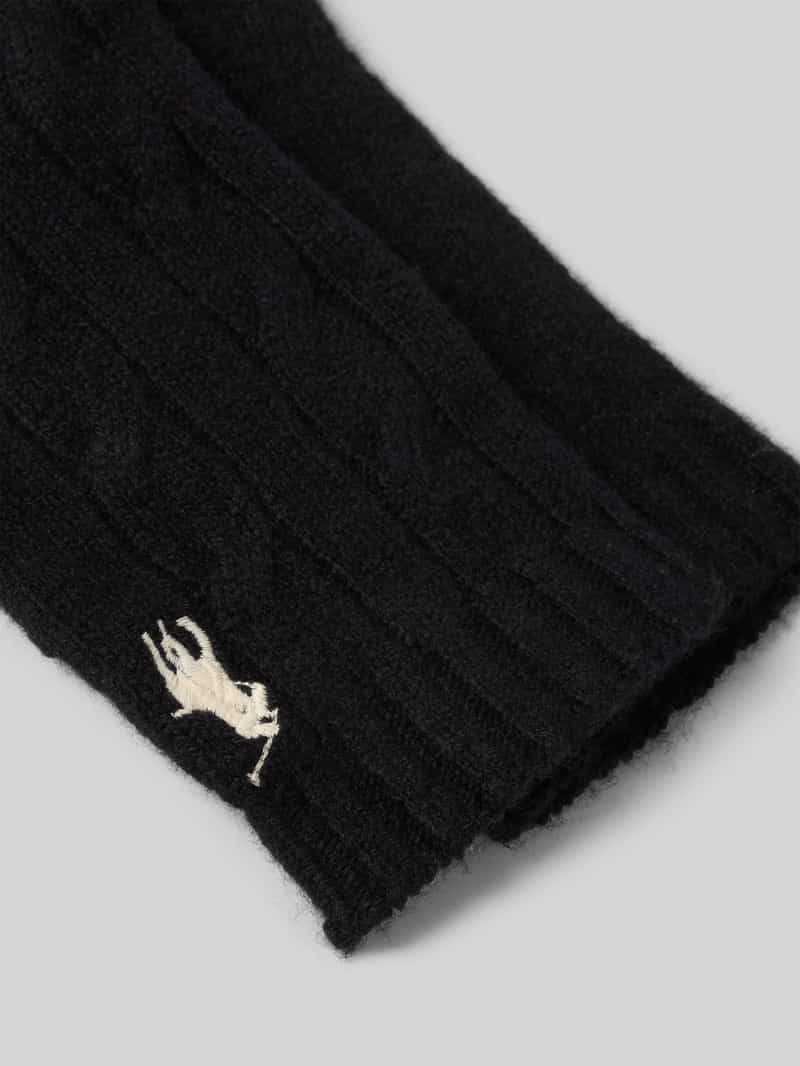 Polo Ralph Lauren Wollen handschoenen met labelstitching