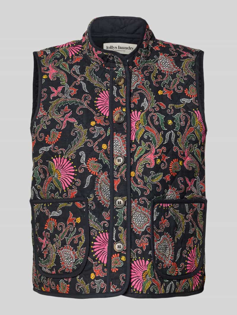 LOLLYS LAUNDRY Gilet met knoopsluiting model 'Cairo'