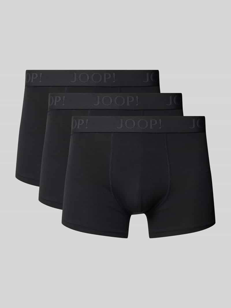 JOOP! Collection Boxershort met elastische band met label in een set van 3 stuks
