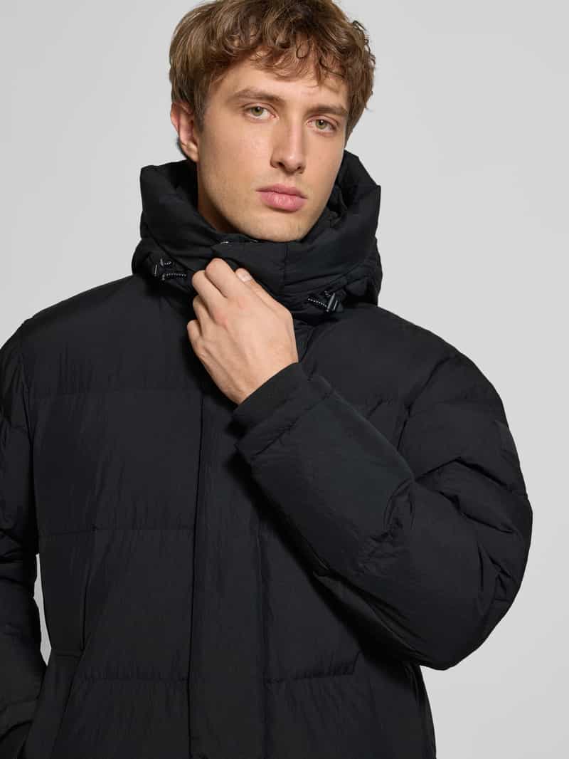 Tommy Jeans Relaxed fit lange donsjas met capuchon