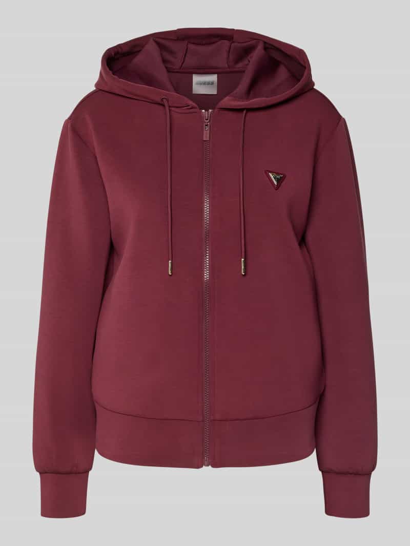 Guess Activewear Sweatjack met labelapplicatie