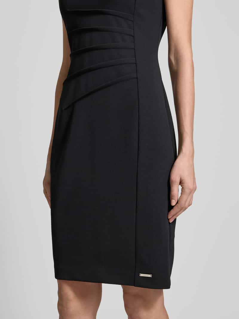 Calvin Klein Womenswear Knielange jurk met boothals model 'SCUBA'