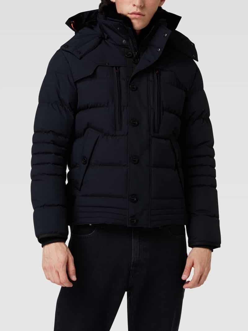 Gewatteerd jack met labelpatch Wellensteyn