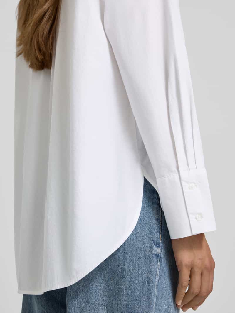 Tom Tailor Regular fit overhemdblouse van een mix van lyocell en katoen
